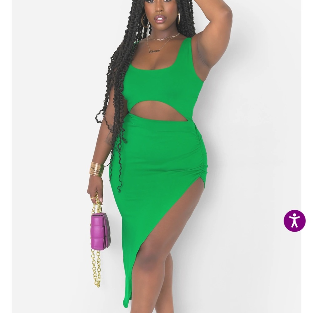 Cut Out Midi Dress